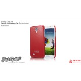 Кожаная накладка IcareR для Samsung i9500 Galaxy S4 (красный)